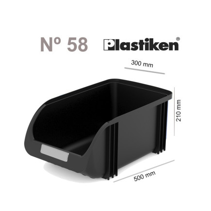 Caja de 6 Gavetas apilables Plastiken N.58 (30cm)