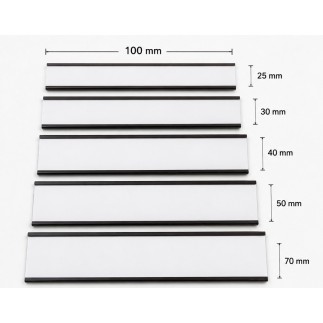 Etiquetas magnéticas cortadas 100 mm para estanterías | Gamalux