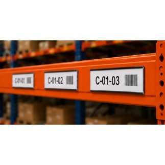 Etiquetas magnéticas cortadas 100 mm para estanterías | Gamalux